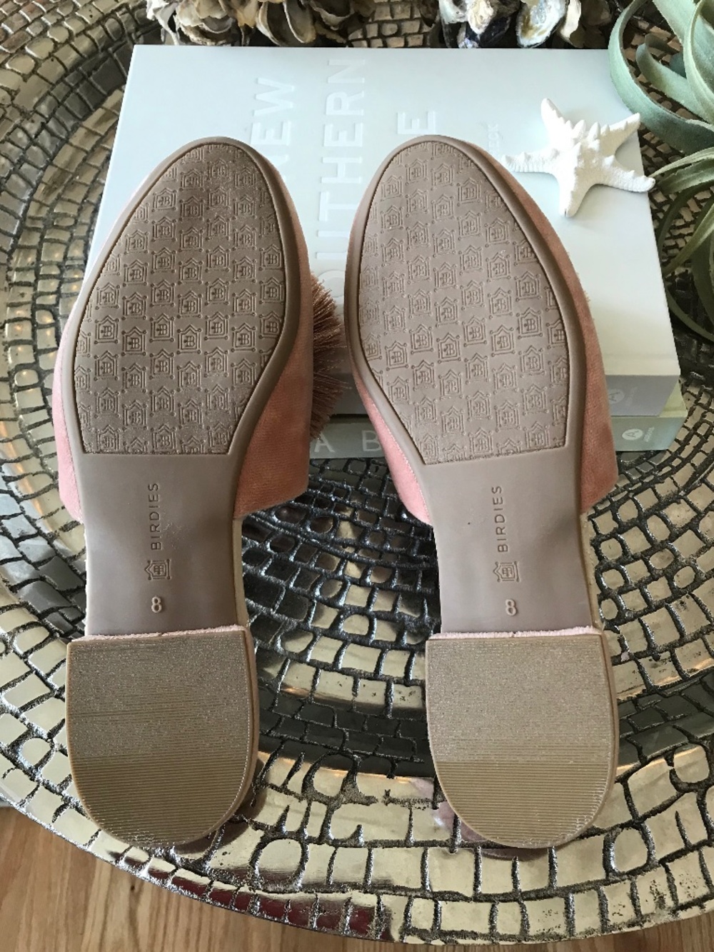 COQUETTE 🔥 BALLETCORE ROMANTIC VINTAGE INSPIRED PINK POM VELVET SLIDE - Picture 11 of 15